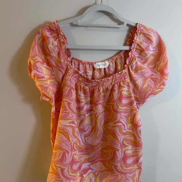 PINK ROSE • Marble Orange/Pink Top • Med • - Picture 2 of 8